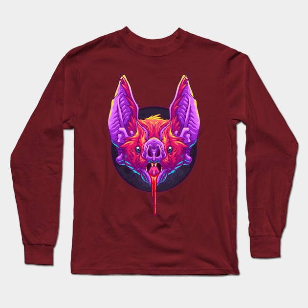 Batty Long Sleeve T-Shirt by ArtisticDyslexia